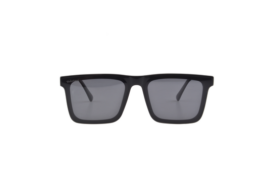 Front view of Rayflare RAY004C1 Prescription-Ready Polarized Sunglass, made from durable acetate for a comfortable fit.