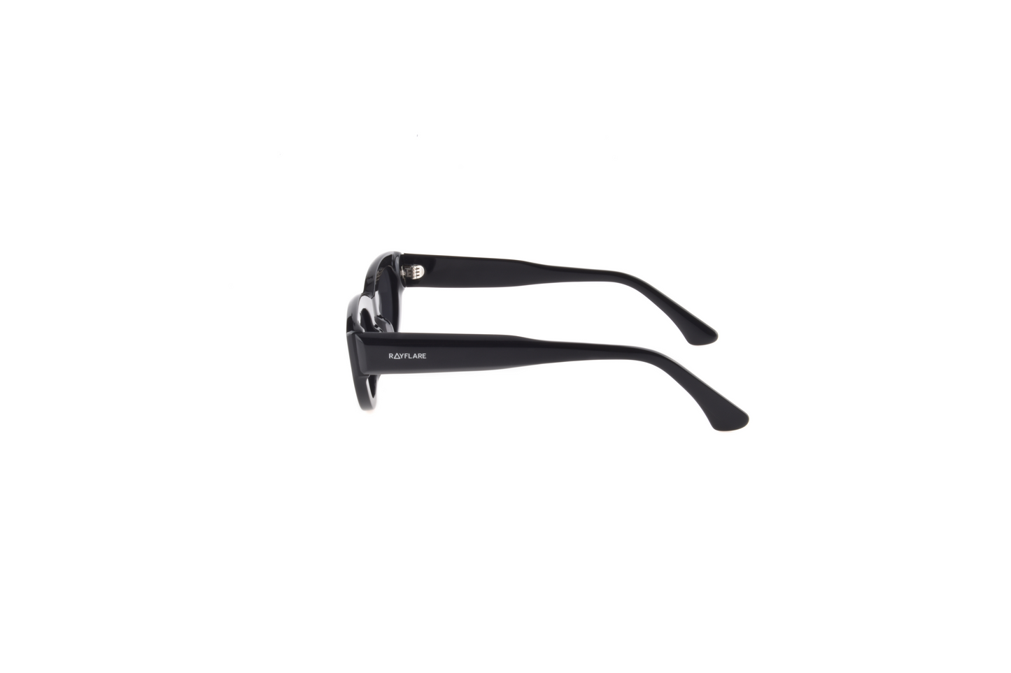 Side view of Rayflare RAY005C1 Prescription-Ready Polarized Sunglass, made from durable acetate for a comfortable fit.