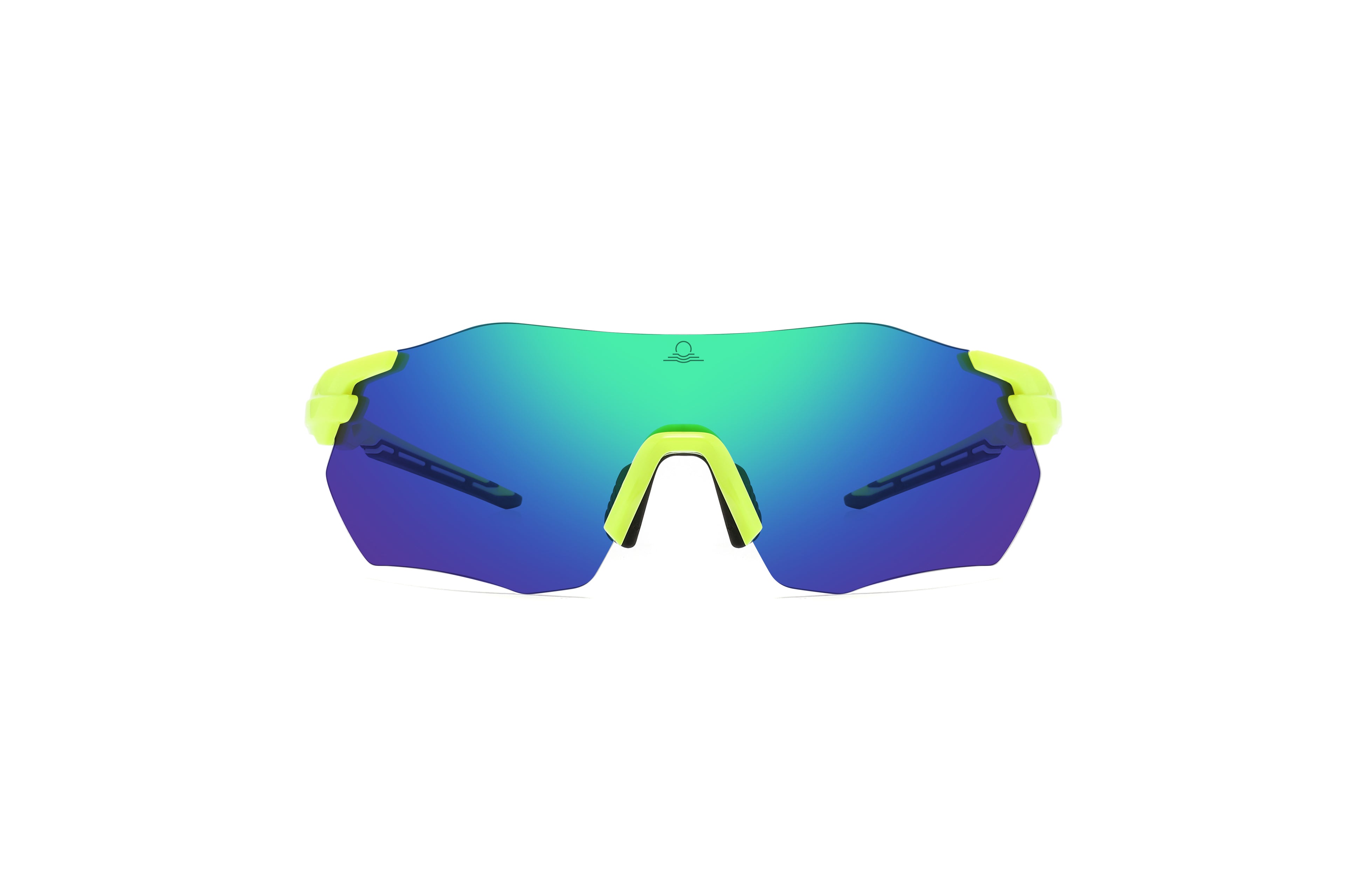 Front Activated view of Sunripple SRSP11C3 Sport Sunglass, designed for outdoor activities and cycling glasses, offering a durable and comfortable fit for an active lifestyle.