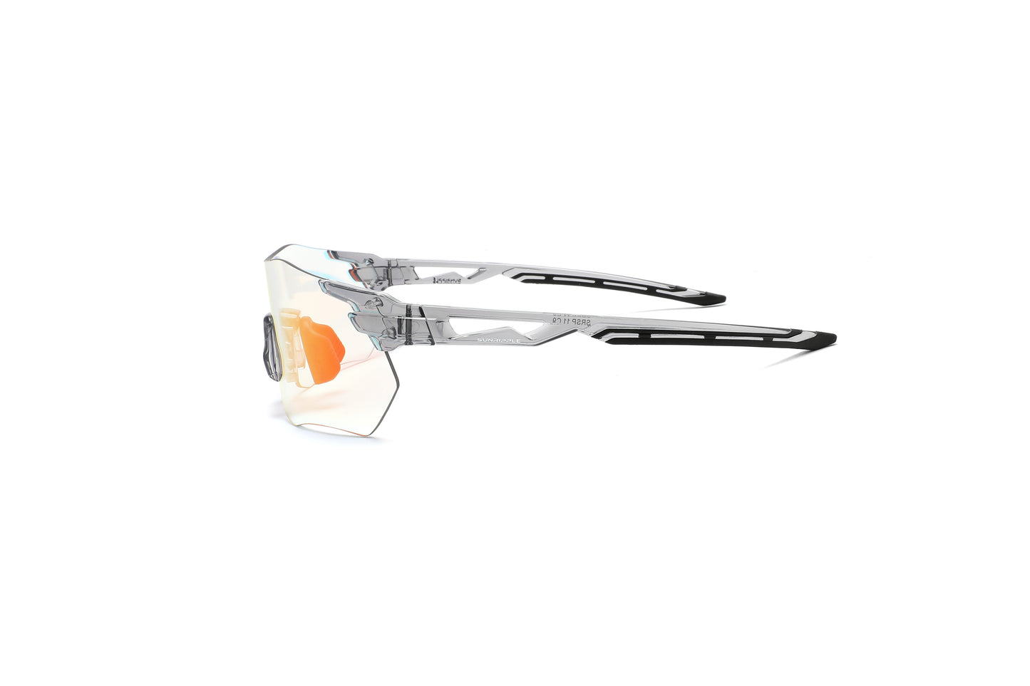 Side view of Sunripple SRSP11C9 Sport Sunglass, designed for outdoor activities and cycling glasses, offering a durable and comfortable fit for an active lifestyle.