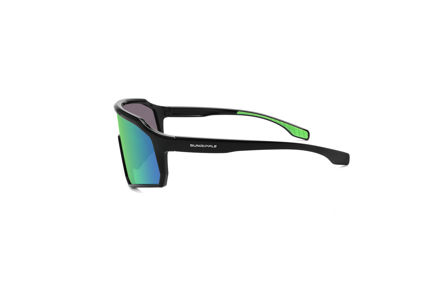 Side view of Sunripple SRSU14C1 Sport Sunglass, designed for outdoor activities and cycling glasses, offering a durable and comfortable fit for an active lifestyle.