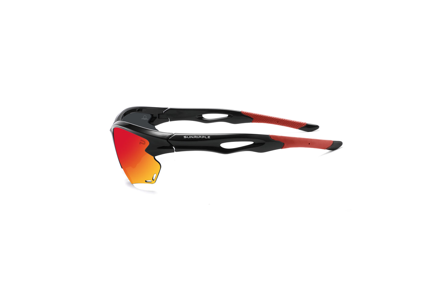 Side view of Sunripple SRS02C1 Sport Sunglass, designed for outdoor activities and cycling glasses, offering a durable and comfortable fit for an active lifestyle.