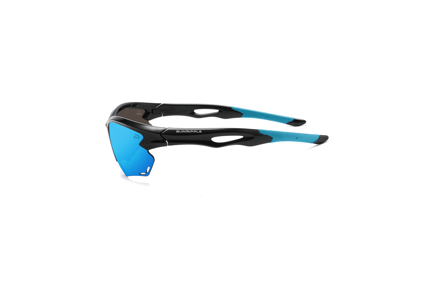 Side view of Sunripple SRS02C2 Sport Sunglass, designed for outdoor activities and cycling glasses, offering a durable and comfortable fit for an active lifestyle.
