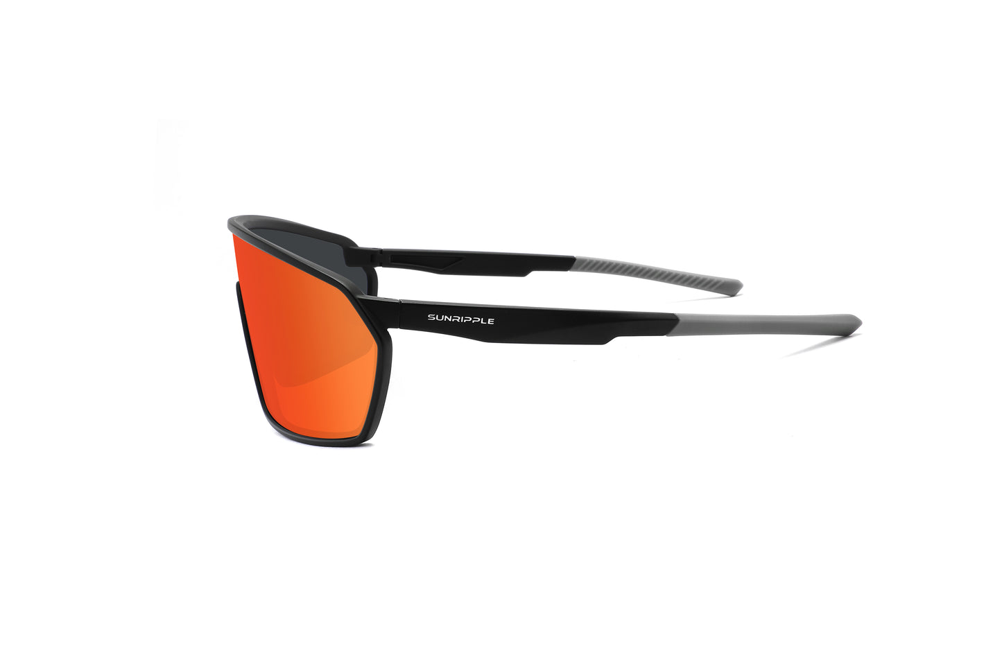 Side view of Sunripple SRS07C3 Sport Sunglass, designed for outdoor activities and cycling glasses, offering a durable and comfortable fit for an active lifestyle.