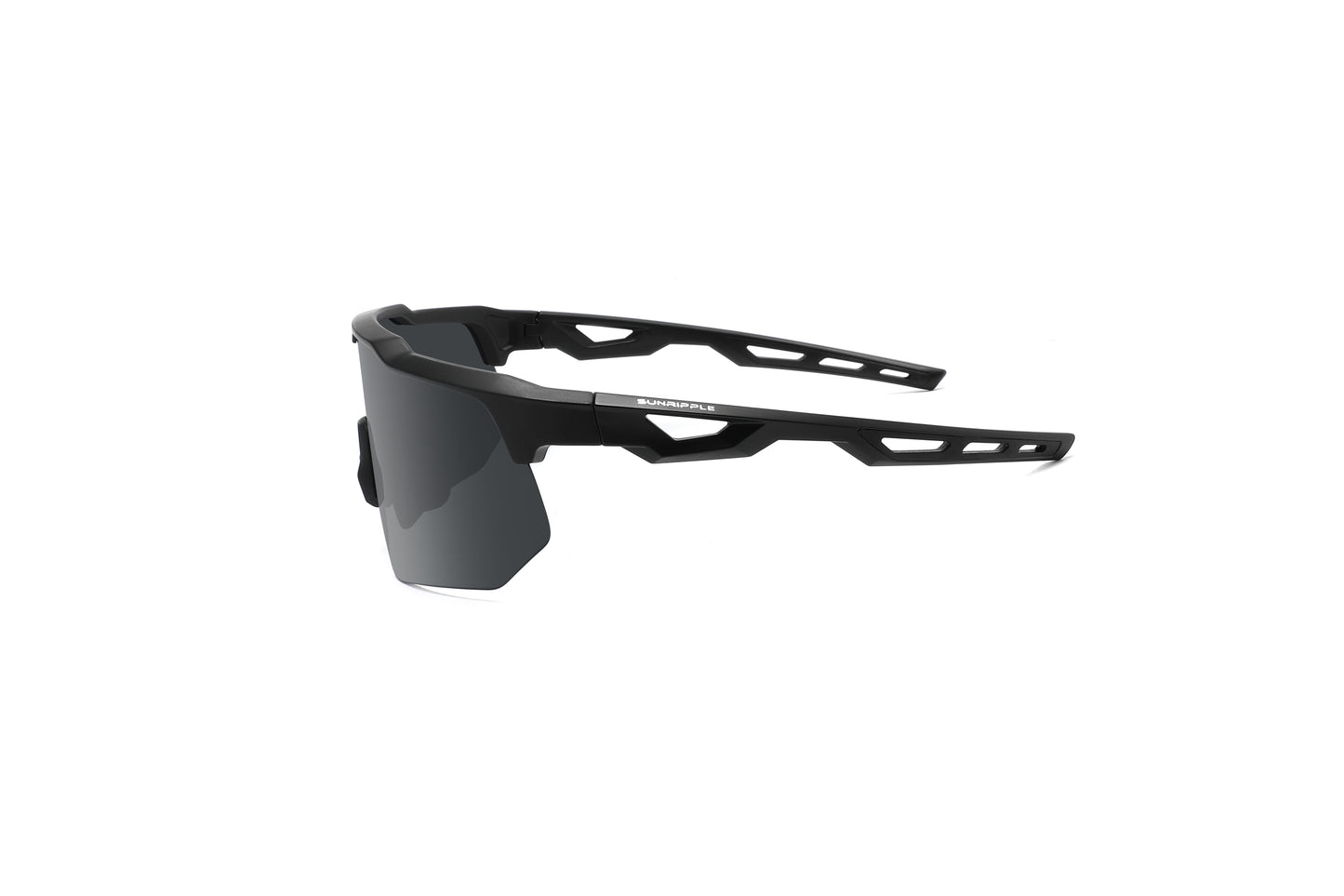 Side view of Sunripple SRS09C1 Sport Sunglass, designed for outdoor activities and cycling glasses, offering a durable and comfortable fit for an active lifestyle.