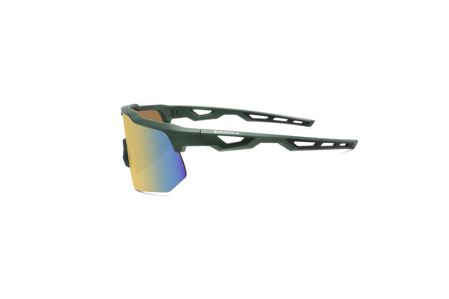 Side view of Sunripple SRS09C6 Sport Sunglass, designed for outdoor activities and cycling glasses, offering a durable and comfortable fit for an active lifestyle.