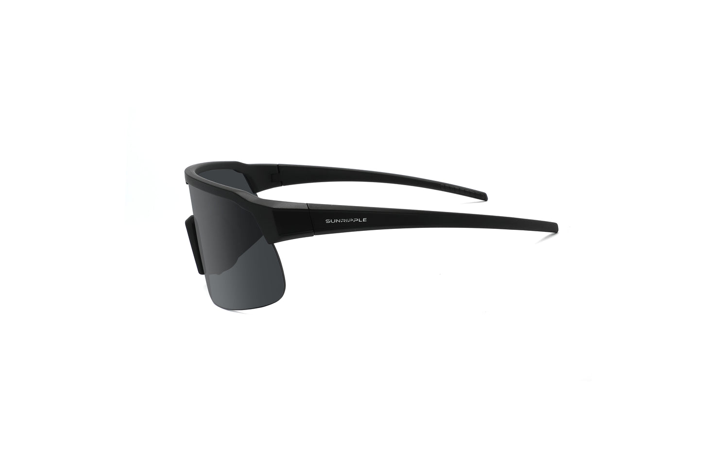 Side view of Sunripple SRS13C1 Sport Sunglass, designed for outdoor activities and cycling glasses, offering a durable and comfortable fit for an active lifestyle.