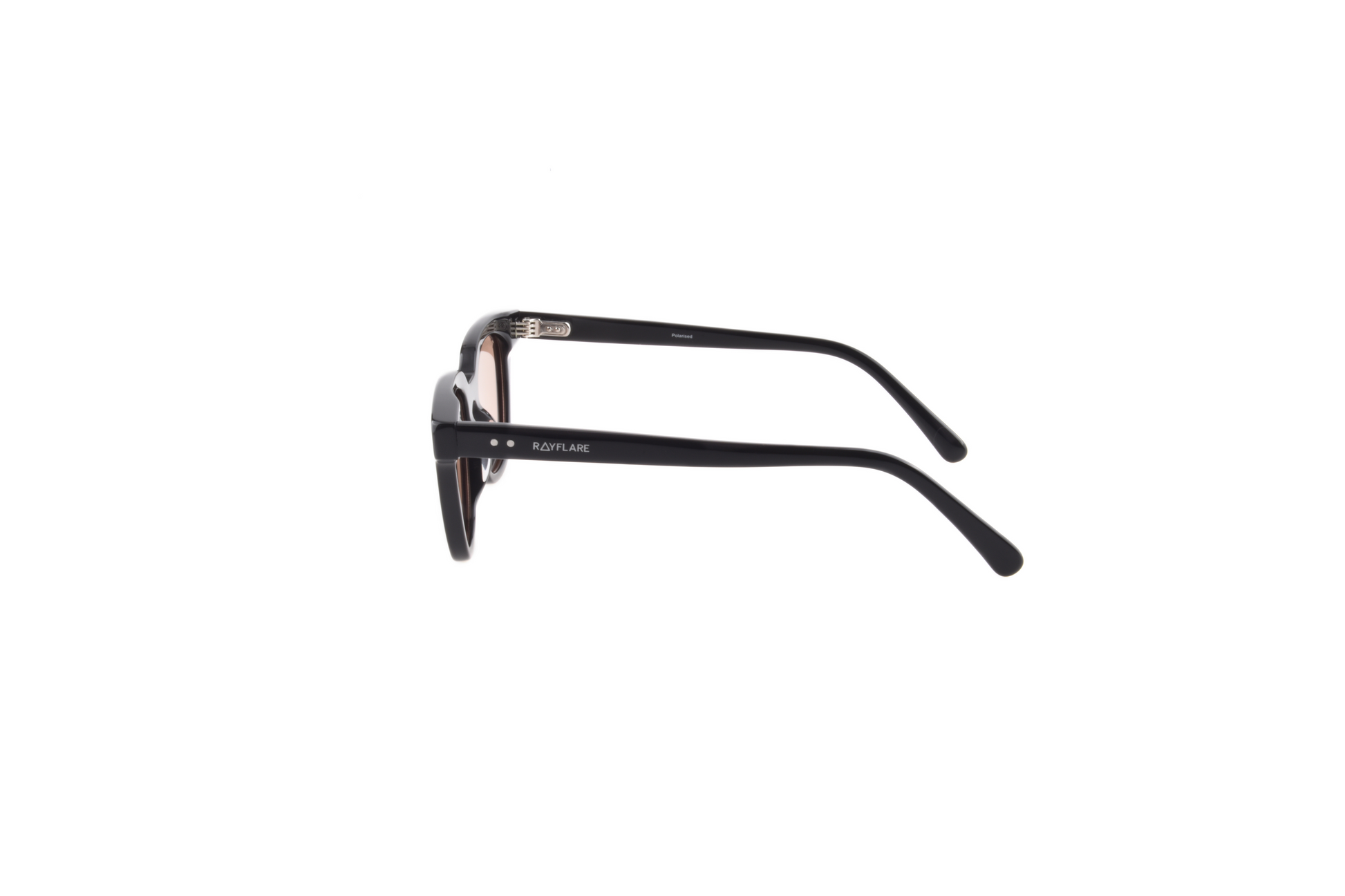 Side view of Rayflare RAY006C1 Prescription-Ready Polarized Sunglass, made from durable acetate for a comfortable fit.