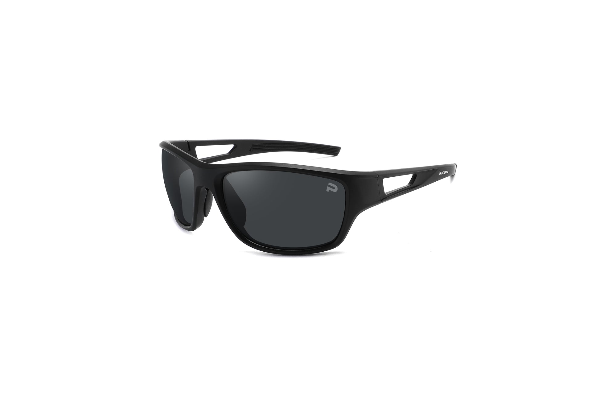 Angle view of Sunripple SRL05C1 Sport Sunglass, designed for outdoor activities and cycling glasses, offering a durable and comfortable fit for an active lifestyle.