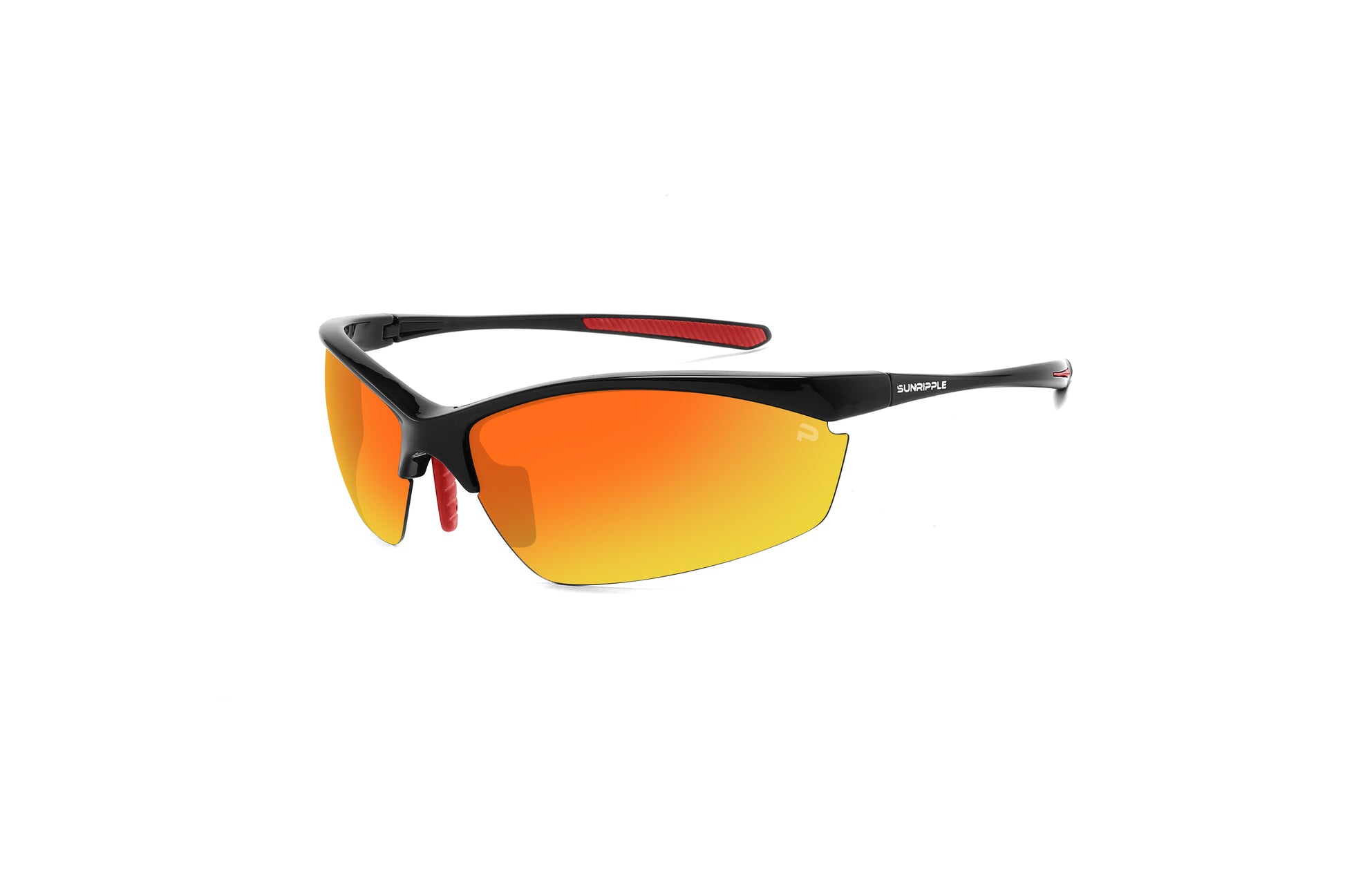 Angle view of Sunripple SRL10C3 Sport Sunglass, designed for outdoor activities and cycling glasses, offering a durable and comfortable fit for an active lifestyle.