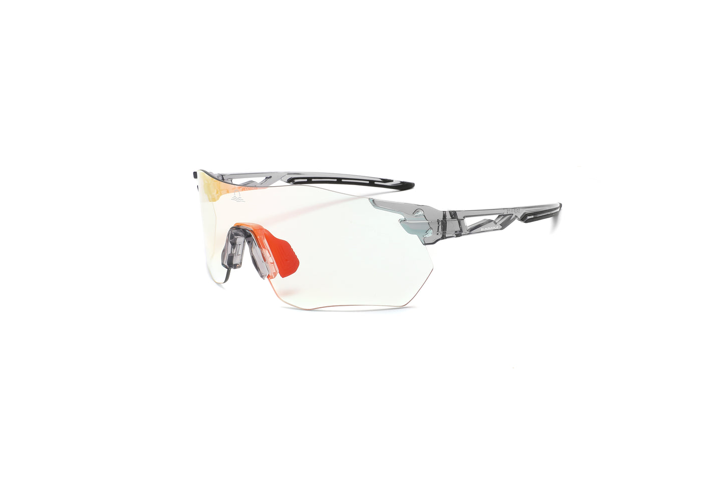 Angle view of Sunripple SRSP11C9 Sport Sunglass, designed for outdoor activities and cycling glasses, offering a durable and comfortable fit for an active lifestyle.