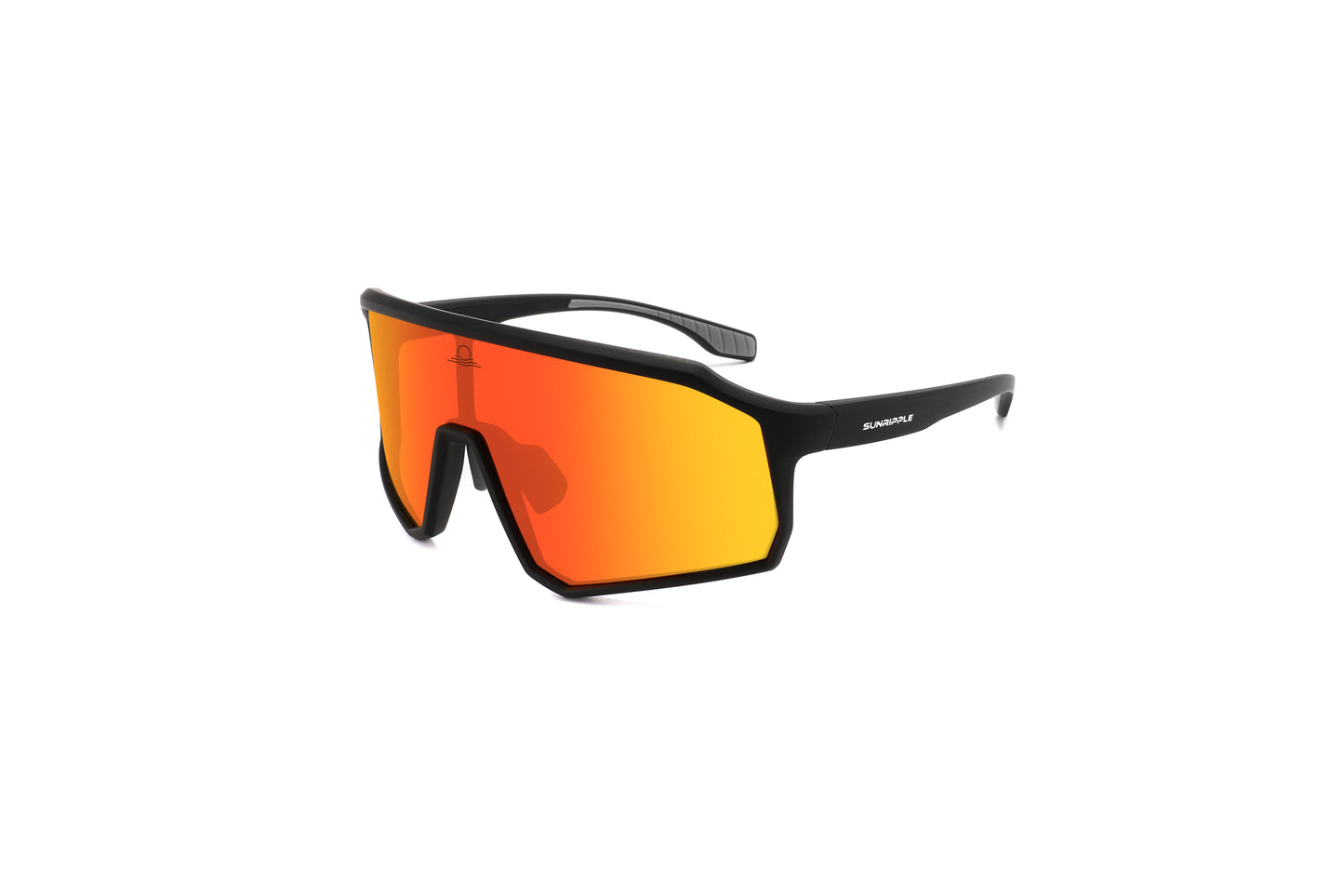 Angle view of Sunripple SRSU14C3 Sport Sunglass, designed for outdoor activities and cycling glasses, offering a durable and comfortable fit for an active lifestyle.
