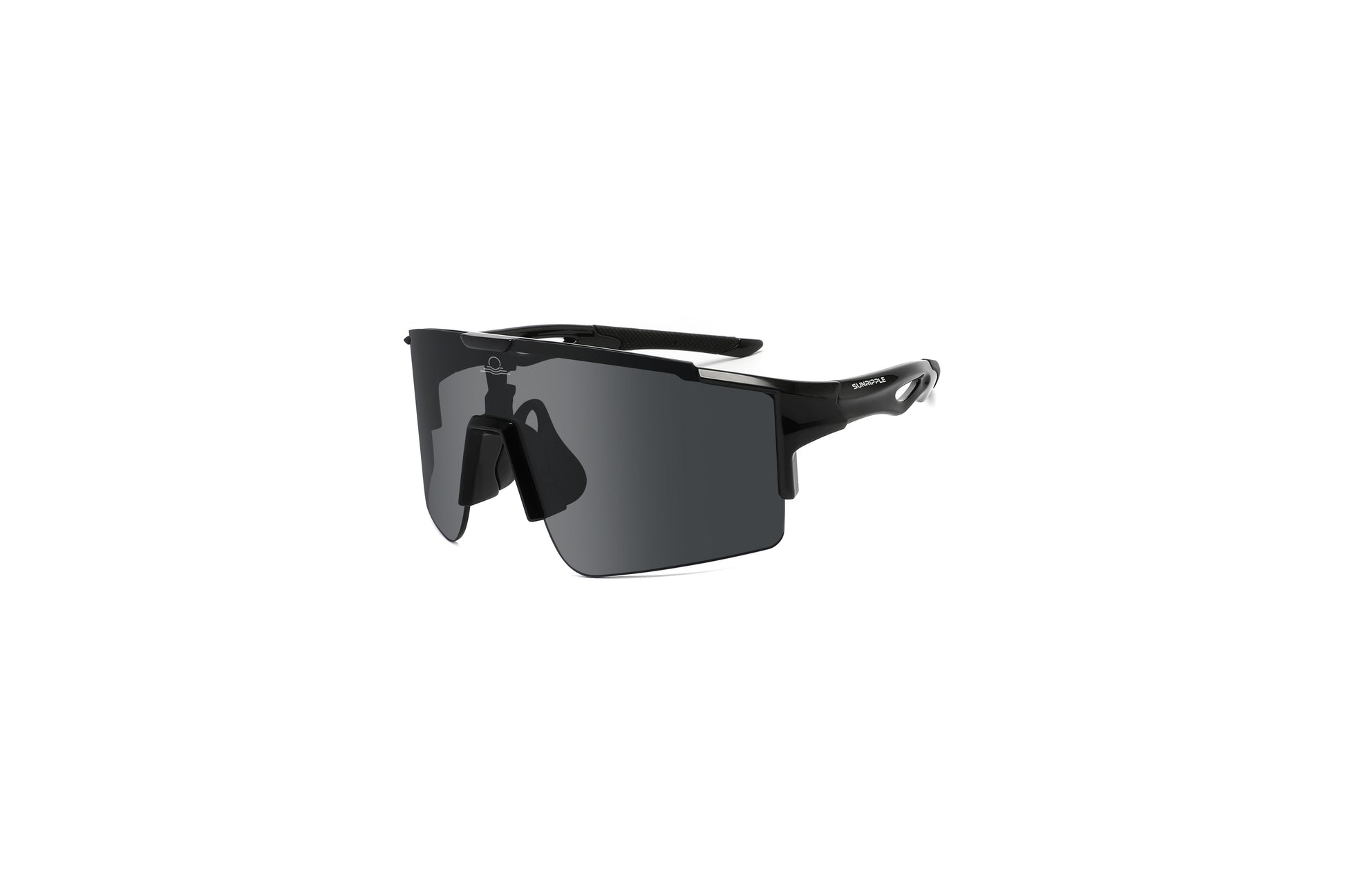 Angle view of Sunripple SRS01C1 Sport Sunglass, designed for outdoor activities and cycling glasses, offering a durable and comfortable fit for an active lifestyle.