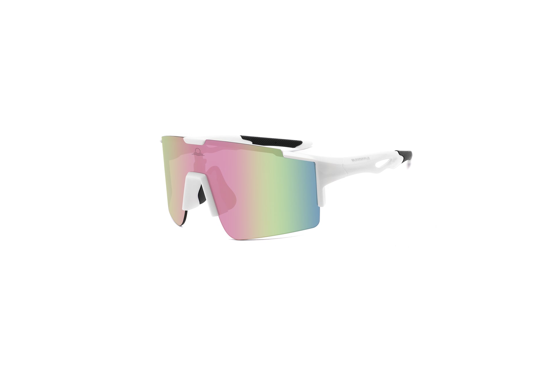 Angle view of Sunripple SRS01C3 Sport Sunglass, designed for outdoor activities and cycling glasses, offering a durable and comfortable fit for an active lifestyle.