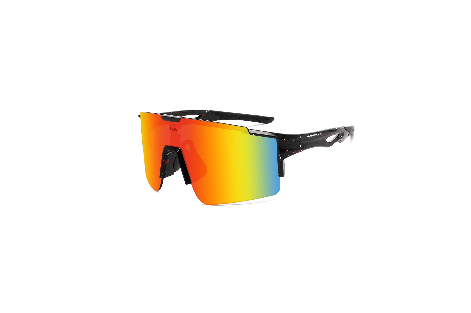 Angle view of Sunripple SRS01C5 Sport Sunglass, designed for outdoor activities and cycling glasses, offering a durable and comfortable fit for an active lifestyle.
