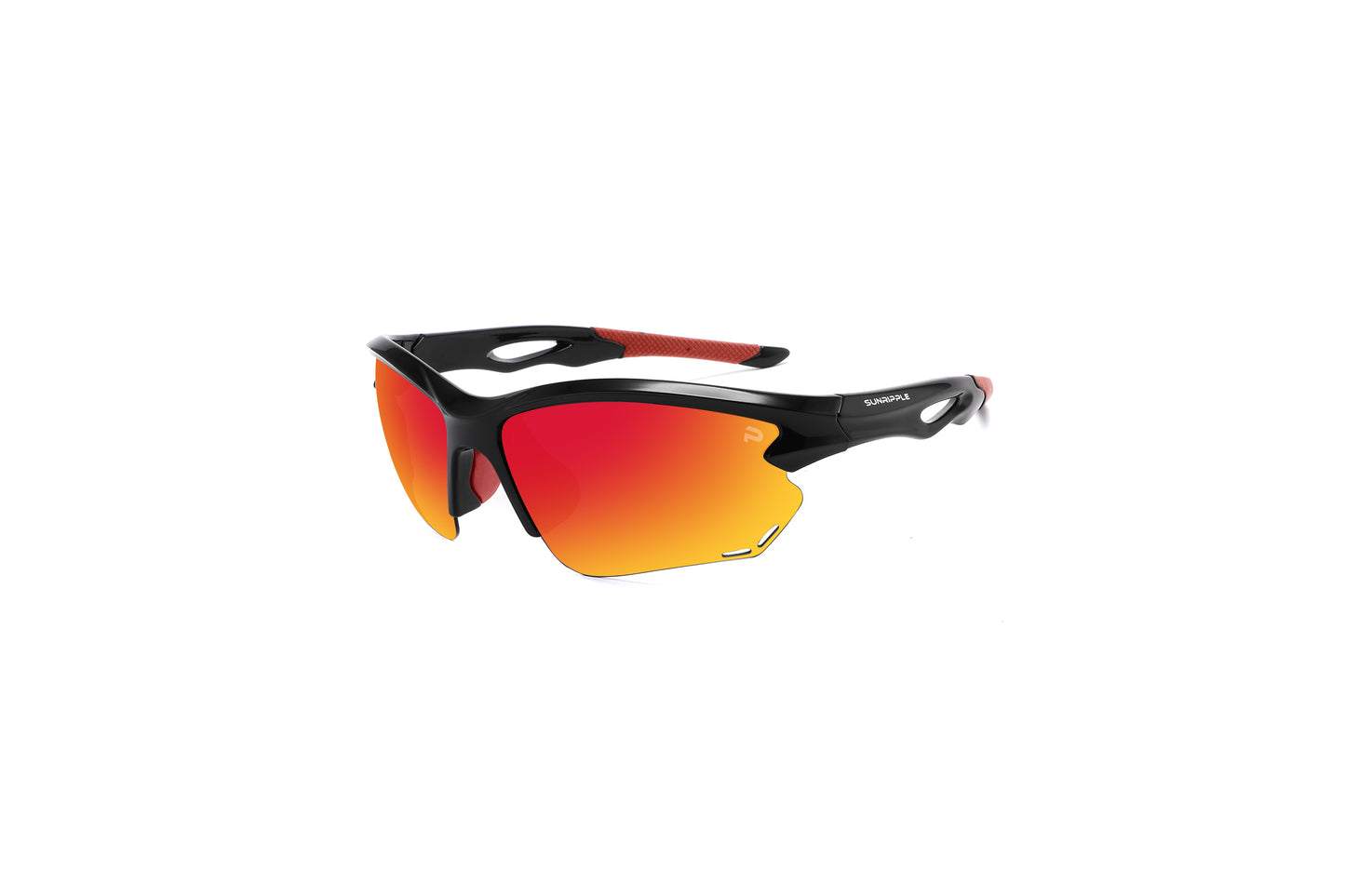 Angle view of Sunripple SRS02C1 Sport Sunglass, designed for outdoor activities and cycling glasses, offering a durable and comfortable fit for an active lifestyle.