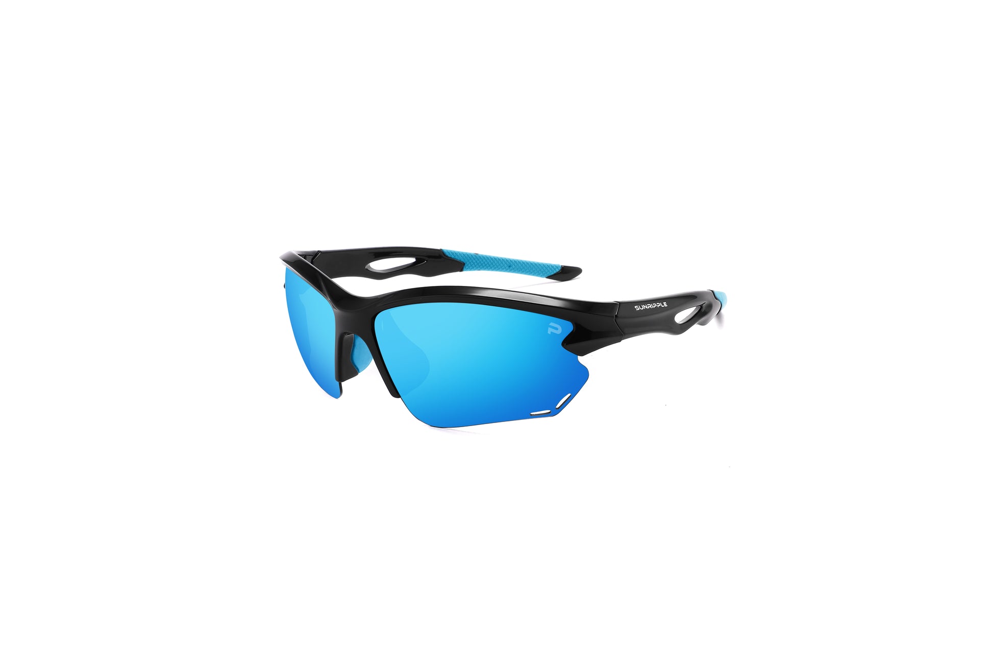 Angle view of Sunripple SRS02C2 Sport Sunglass, designed for outdoor activities and cycling glasses, offering a durable and comfortable fit for an active lifestyle.