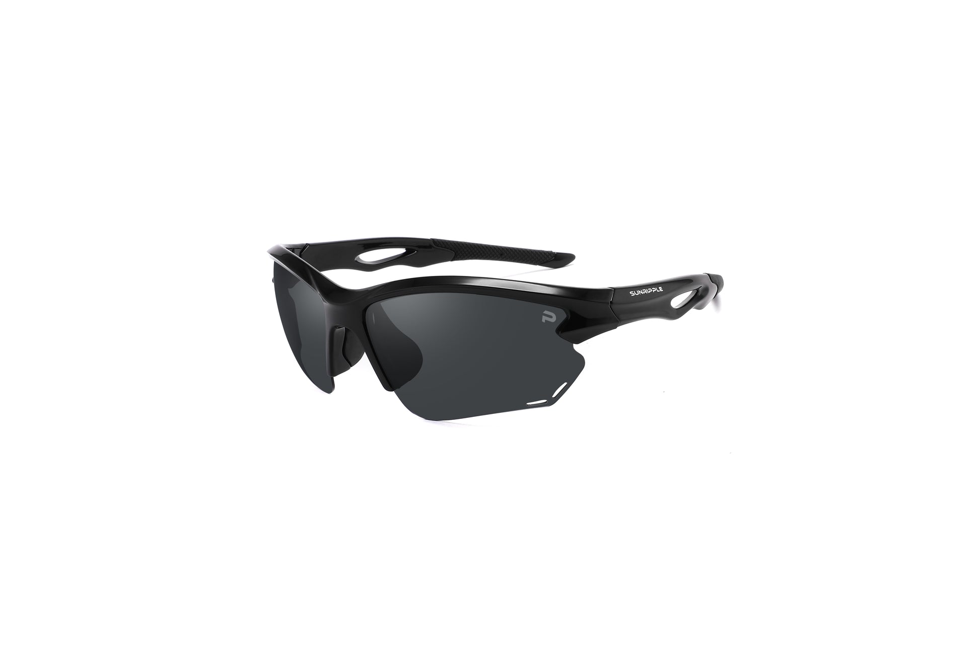 Angle view of Sunripple SRS02C3 Sport Sunglass, designed for outdoor activities and cycling glasses, offering a durable and comfortable fit for an active lifestyle.