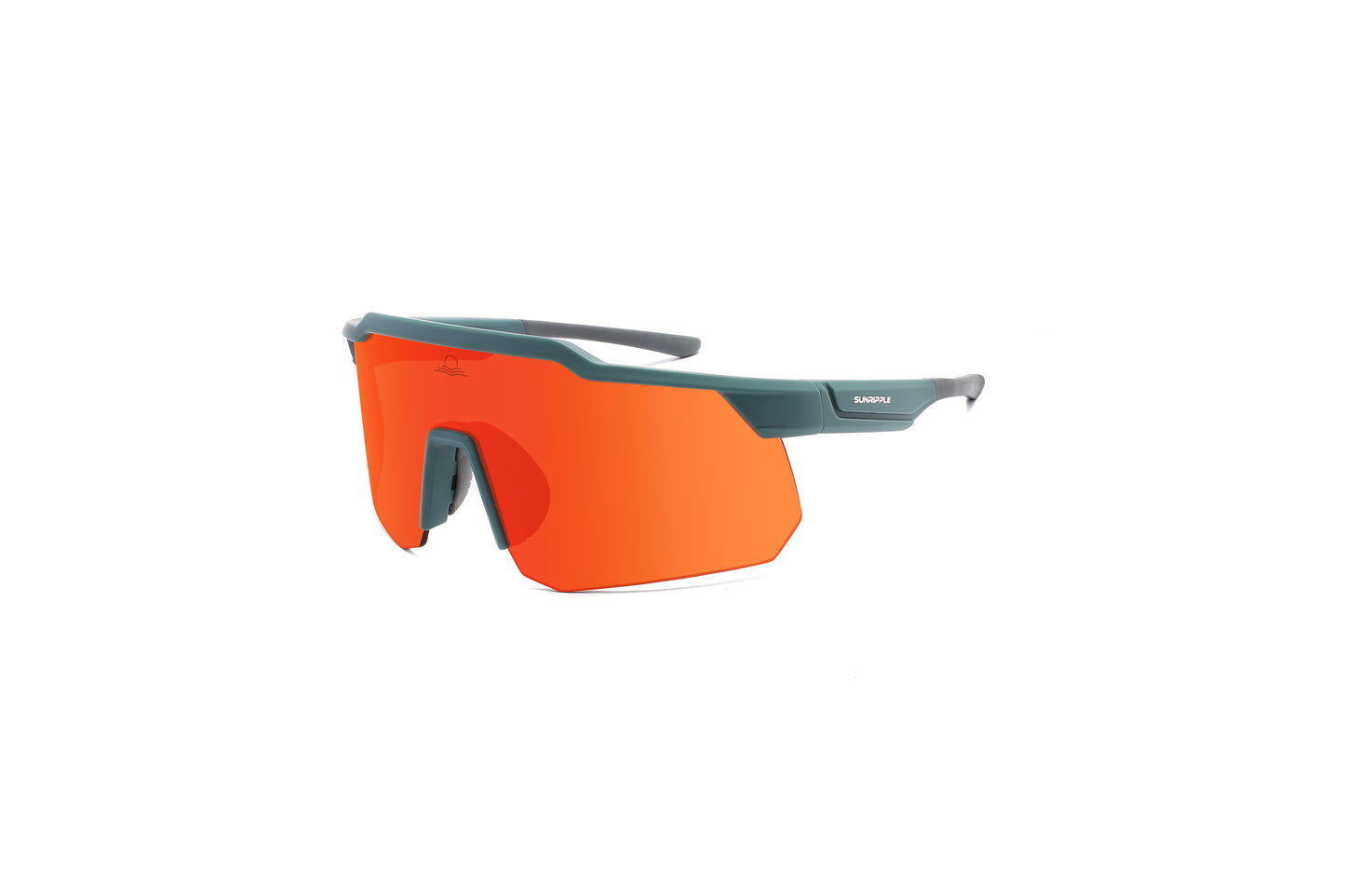 Angle view of Sunripple SRS08C3 Sport Sunglass, designed for outdoor activities and cycling glasses, offering a durable and comfortable fit for an active lifestyle.