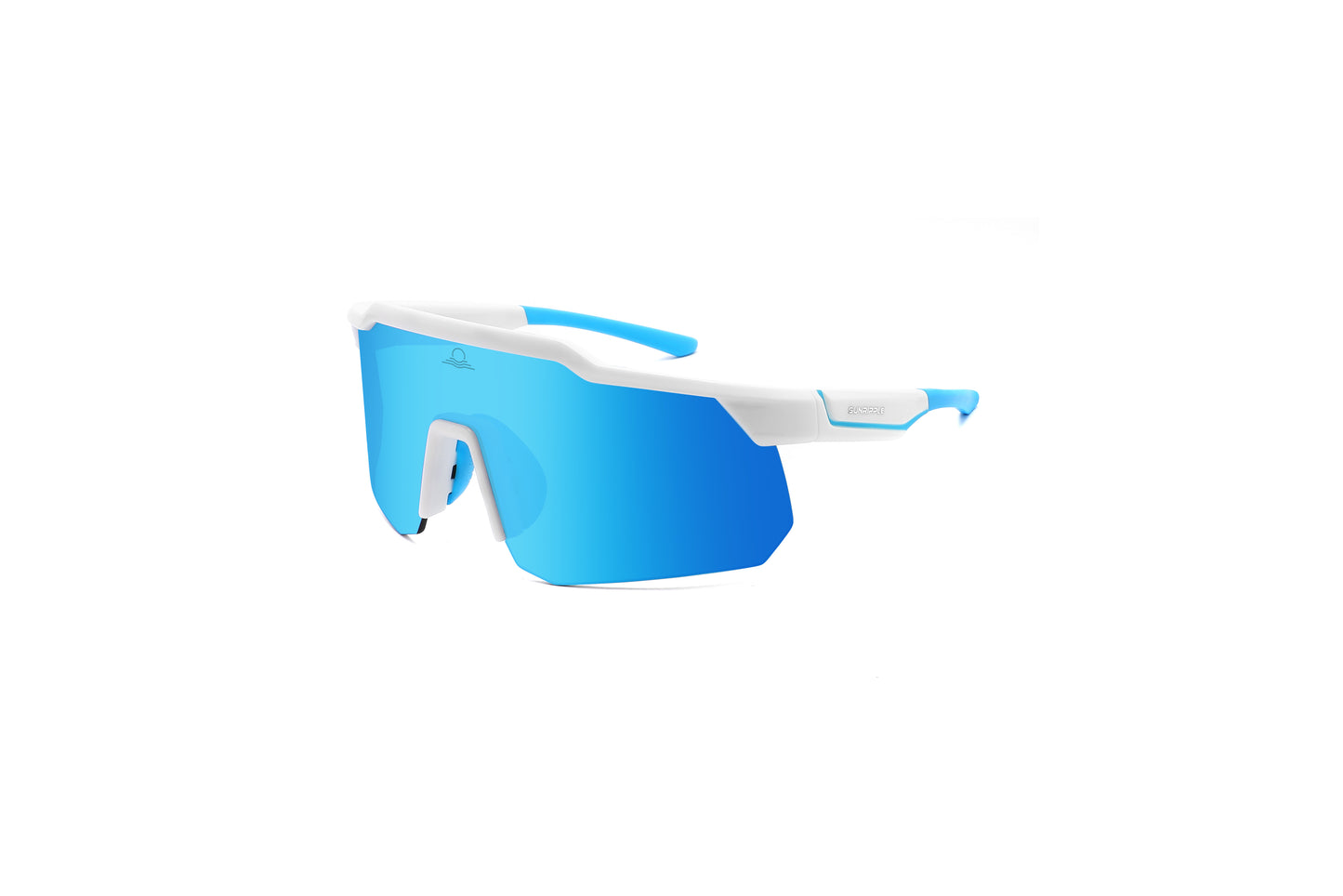 Angle view of Sunripple SRS08C5 Sport Sunglass, designed for outdoor activities and cycling glasses, offering a durable and comfortable fit for an active lifestyle.