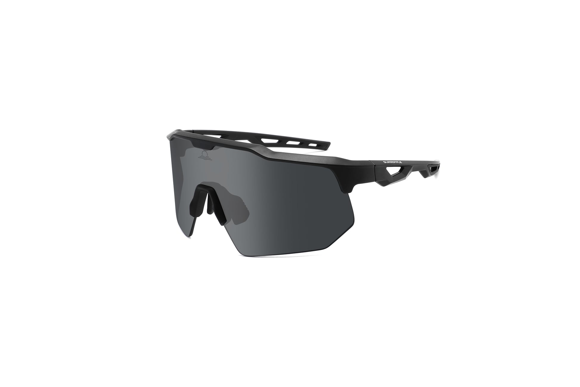 Angle view of Sunripple SRS09C1 Sport Sunglass, designed for outdoor activities and cycling glasses, offering a durable and comfortable fit for an active lifestyle.