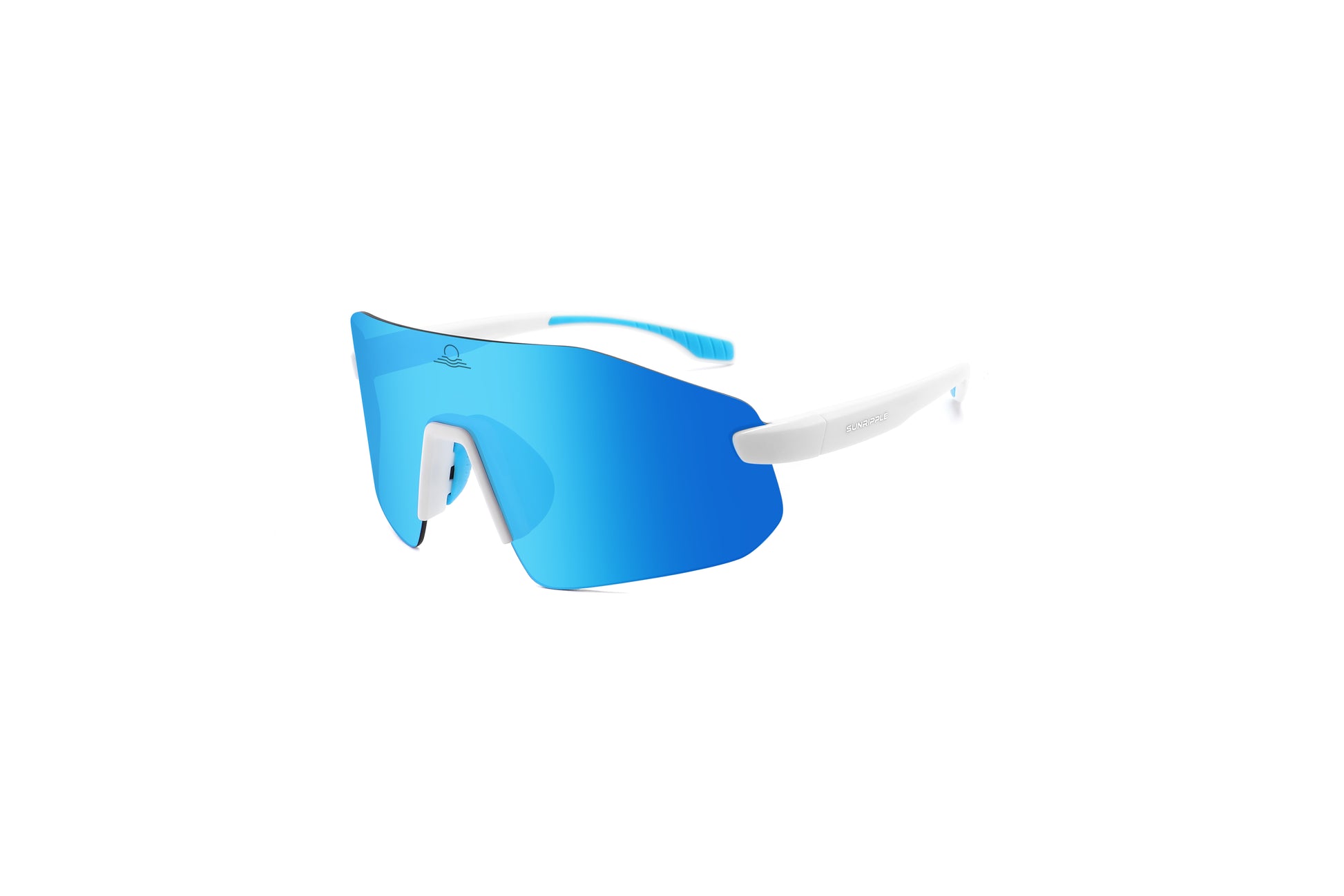 Angle view of Sunripple SRS12C5 Sport Sunglass, designed for outdoor activities and cycling glasses, offering a durable and comfortable fit for an active lifestyle.